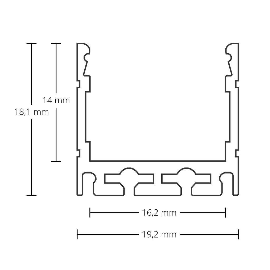 U LED Profile M